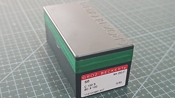 AGUJA GROZ BECKERT COSEDORA DE BOLSA CAJA 50 F900