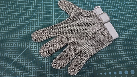 GUANTE DE ACERO PROTECTOR CORTADOR 5 DEDOS (B