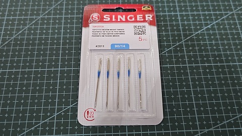 AGUJA SINGER PARA HILOS METALICOS N°14/90 PB/