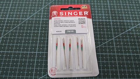 AGUJA SINGER 2020 N°70/10  PUNTA REDONDA UNIV