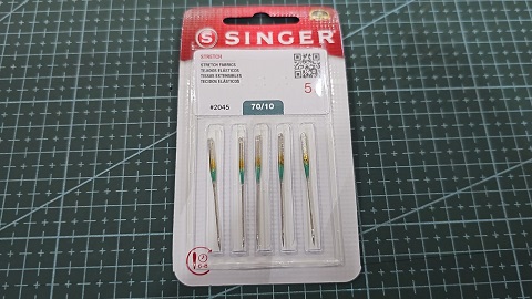 AGUJA SINGER 2045 10/70 CABEZA DORADA BLISTER