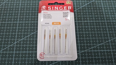 AGUJA SINGER 2045 12/80 CABEZA DORADA BLISTER