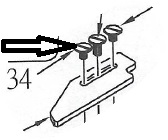 TORNILLO CABEZA PLANA CUCHILLA 3/32-56 L=5