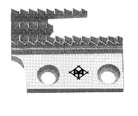 DIENTE RECTA PRENDA MEDIA 13 DIENTES JAPONES