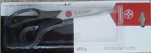 TIJERA MUNDIAL COSTURA PONTO VERMELHO 8 1/2¨