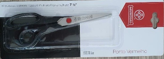 TIJERA MUNDIAL COSTURA PONTO VERMELHO 7 1/2¨