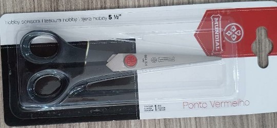 TIJERA MUNDIAL COSTURA PONTO VERMELHO 5 1/2¨