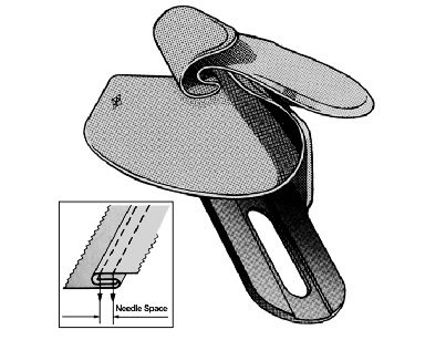 DOBLADILLADOR DOBLE AGUJ 1/4 TELA MEDIO PESAD