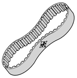 CORREA BROTHER  DOBLE AGUJA ANTIGUA  68 DIENTES